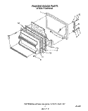 FREEZER DOOR Diagram and Parts List for TT18EKRWW00  Estate Refrigerator