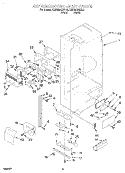 REFRIGERATOR LINER Diagram and Parts List for KSBS20QEWH2  KitchenAid Refrigerator