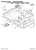 COOKTOP PARTS Diagram and Parts List for KESA907PBB01  KitchenAid Range