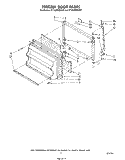FREEZER DOOR Diagram and Parts List for ET16JMXSW02  Whirlpool Refrigerator