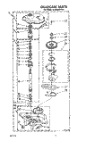 GEARCASE Diagram and Parts List for 6LA5800XTW2  Whirlpool Washer