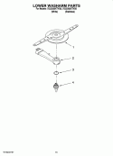 LOWER WASHARM PARTS, OPTIONAL PARTS (NOT INCLUDED) Diagram and Parts List for 7GU2300XTVQ0  Whirlpool Dishwasher