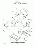 UNIT PARTS Diagram and Parts List for KFIS27CXWH0  KitchenAid Refrigerator