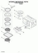 INTERNAL MICROWAVE PARTS, OPTIONAL PARTS Diagram and Parts List for KBHS109SSS04  KitchenAid Microwave