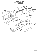 CONTROL PARTS Diagram and Parts List for KSRW25CRSS03  KitchenAid Refrigerator