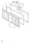 SECTION Diagram and Parts List for TCF1510EW03  Whirlpool Freezer