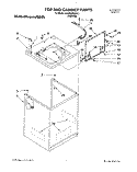 TOP AND CABINET, LIT/OPTIONAL Diagram and Parts List for KAWE678BAL1  KitchenAid Washer