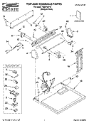 TOP AND CONSOLE PARTS Diagram and Parts List for TGDS740PQ1  Estate Dryer