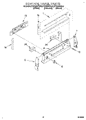 CONTROL PANEL Diagram and Parts List for KERC500YBL0  KitchenAid Range