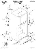 CABINET, LITERATURE Diagram and Parts List for ET9LFKXKQ02  Whirlpool Refrigerator