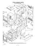 OVEN CABINET Diagram and Parts List for KEMS376TBL2  KitchenAid Microwave Oven Combo