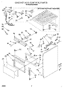 CABINET AND CONTROL Diagram and Parts List for KUCS181B0  KitchenAid Trash Compactor