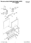 DOOR AND PANEL PARTS Diagram and Parts List for KUDL02IRBS3  KitchenAid Dishwasher