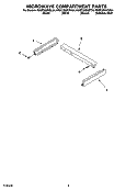 MICROWAVE COMPARTMENT PARTS Diagram and Parts List for KEMC308KSS04  KitchenAid Microwave Oven Combo