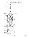 AGITATOR, BASKET AND TUB Diagram and Parts List for LC4900XTW1  Whirlpool Washer