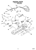 CONTROL PARTS Diagram and Parts List for 3XES0FHGNS00  Whirlpool Refrigerator