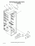 REFRIGERATOR LINER PARTS Diagram and Parts List for ID5HHEXWS01  Whirlpool Refrigerator