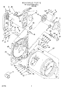 BULKHEAD Diagram and Parts List for KGYW778BAL2  KitchenAid Dryer