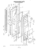 FREEZER DOOR Diagram and Parts List for KSRT26DTPL00  Whirlpool Refrigerator