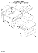 DRAWER PARTS Diagram and Parts List for KESK901SSS01  KitchenAid Range