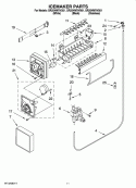 ICEMAKER PARTS Diagram and Parts List for GR2SHWXVS01  Whirlpool Refrigerator