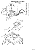 MACHINE BASE PARTS Diagram and Parts List for IP41001  Inglis Washer