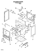 CHASSIS PARTS Diagram and Parts List for IME82303  Inglis Range