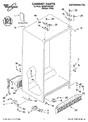 CABINET, LITERATURE Diagram and Parts List for 6ED0GTKXKQ00  Whirlpool Refrigerator