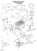 UPPER UNIT PARTS Diagram and Parts List for KSSC48QMS00  KitchenAid Refrigerator