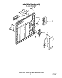 INNER DOOR Diagram and Parts List for DU9200XY0  Whirlpool Dishwasher