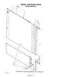 DOOR AND PANEL Diagram and Parts List for KUDS21CS2  KitchenAid Dishwasher