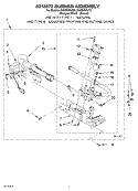 8318272 BURNER ASSEMBLY Diagram and Parts List for GGW9878JT2  Whirlpool Dryer