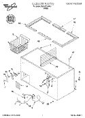 SECTION Diagram and Parts List for EH220FXGW00  Whirlpool Freezer