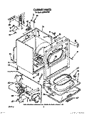 SECTION Diagram and Parts List for LE7080XTW1  Whirlpool Dryer