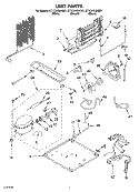 UNIT Diagram and Parts List for ET1CHKXKQ01  Whirlpool Refrigerator