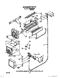 ICEMAKER Diagram and Parts List for ET25DMXXN00  Whirlpool Refrigerator