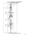 BASKET DRIVE AND BRAKE Diagram and Parts List for LA7680XPW1  Whirlpool Washer