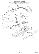 CONTROL Diagram and Parts List for KSRU25FKBT03  KitchenAid Refrigerator