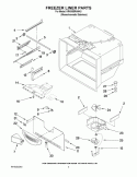 FREEZER LINER PARTS Diagram and Parts List for KRK55BRANA3  KitchenAid Refrigerator
