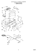 CONTROL PANEL Diagram and Parts List for KUIS155HRS0  KitchenAid Ice Maker
