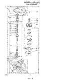 GEARCASE Diagram and Parts List for LA6053XSW0  Whirlpool Washer