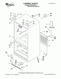 CABINET PARTS Diagram and Parts List for GX5SHDXVY03  Whirlpool Refrigerator