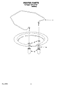 HEATER PARTS Diagram and Parts List for KUDL03ITSS1  KitchenAid Dishwasher