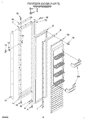 FREEZER DOOR Diagram and Parts List for KSSS36MDX00  KitchenAid Refrigerator