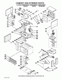 CABINET AND STIRRER PARTS Diagram and Parts List for KEMS378SBL02  KitchenAid Microwave Oven Combo