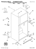 CABINET, LITERATURE Diagram and Parts List for KTRS21KKBL00  KitchenAid Refrigerator