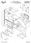 OVEN Diagram and Parts List for RBD276PDB2  Whirlpool Wall Oven