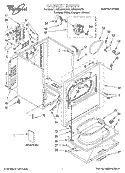 SECTION Diagram and Parts List for GEQ8858HZ1  Whirlpool Dryer
