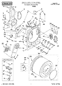 SECTION Diagram and Parts List for BYCCD3421W3  Whirlpool Dryer