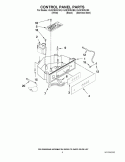 CONTROL PANEL PARTS Diagram and Parts List for KUIS18NNXB0  KitchenAid Ice Maker